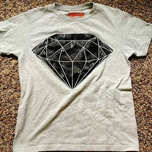 Ring of Fire Shirt with Diamond Gray - Boys Size Small